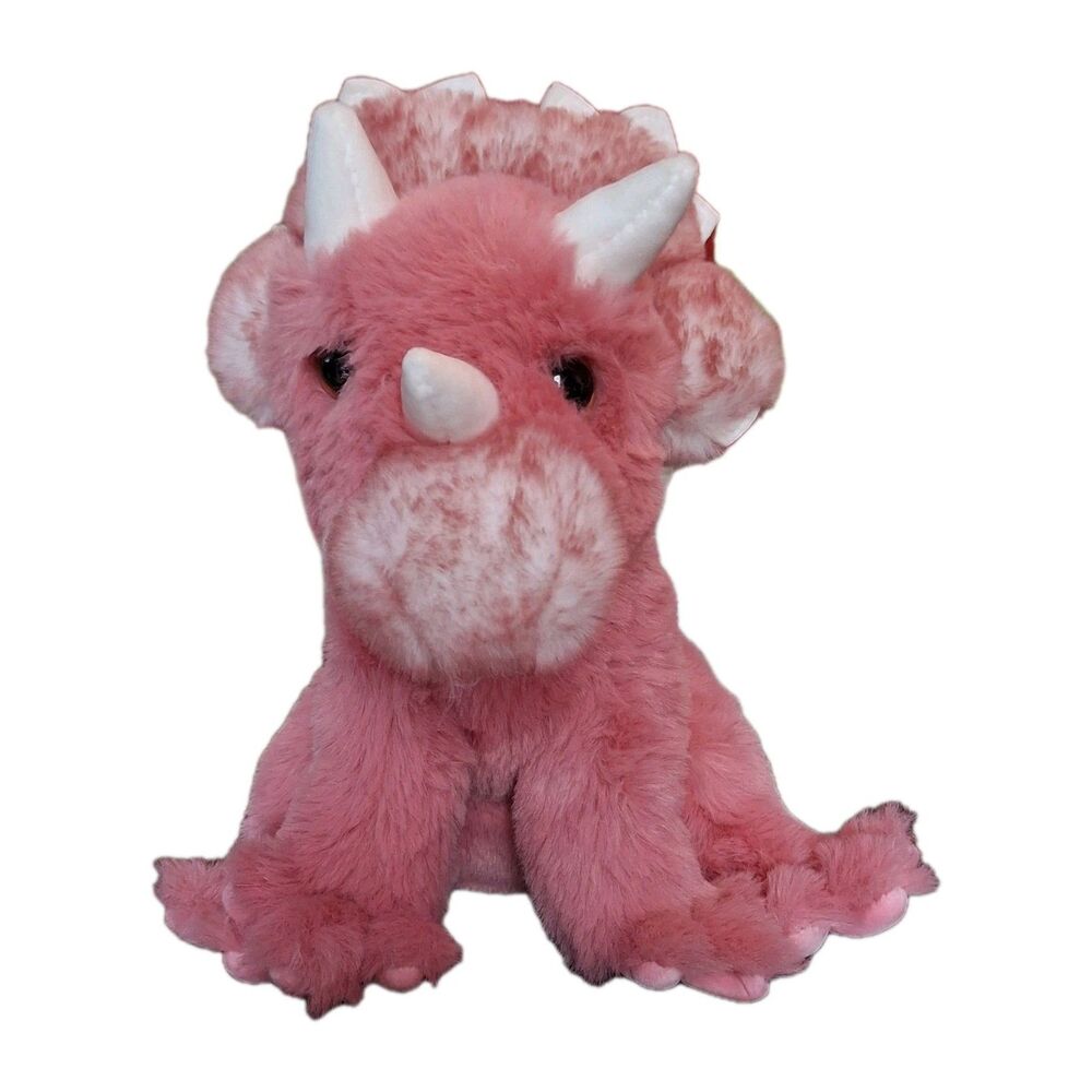 Douglas The Cuddle Toys Plush Pink Triceratops Tracie Dinosaur super soft Great!